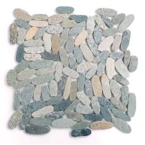 VENETIAN PEBBLES - 2X2/12X12, MULTICOLOR FLAT, SATIN